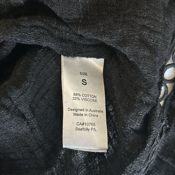 SeaFolly Black Swim Coverup or summer Dress, size small, NWOT - Picture 8 of 8